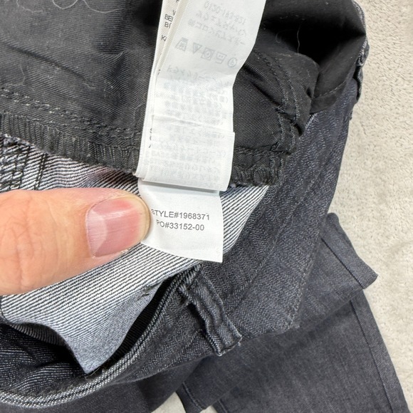 Prana Jeans Women's 2 Kayla High Rise Gray Solid Stretch Denim Slim Straight Fit - Picture 7 of 15